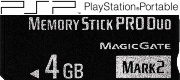 SONY メモリースティック Pro Duo Mark2 4GB