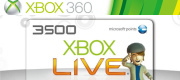 Xbox Live 3500 マイクロソフト ポイント カード